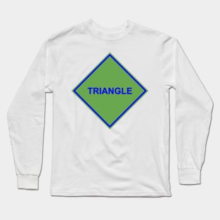 Green Blue Triangle Long Sleeve T-Shirt